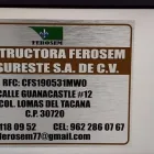 La imagen 4 de la Empresa CONSTRUCTORA FEROSEM DEL SURESTE S.A. DE C.V. Servicios Profesionales y de Negocios en Tapachula CHP