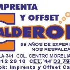 La imagen 9 de la Empresa IMPRENTA Y OFFSET CALDERON Servicios Profesionales y de Negocios en Morelia MIC