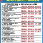 La imagen 2 de la Empresa REFACC Y FERRETERÍA JIMÉNEZ DEL NORTE Refacciones y Accesorios para Automóviles y Camiones en Ciudad Juárez CHH