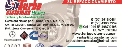 La imagen 8 de la Empresa TURBO SISTEMAS MÈXICO Talleres de reparación automotriz en Naucalpan De Juárez MEX