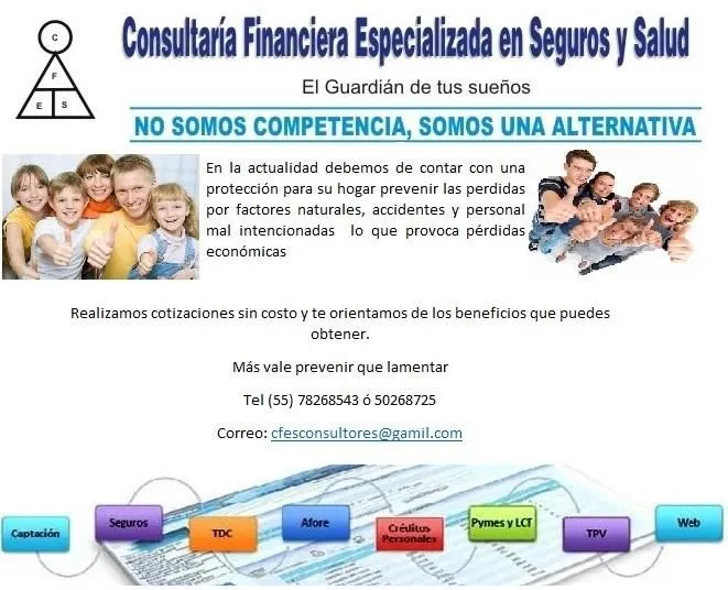La imagen 2 de la Empresa CFES CONSULTORES FINANCIEROS ESPECIALIZADOS EN SEGUROS Y SALUD EL GUARDIAN DE TUS SUEÑOS