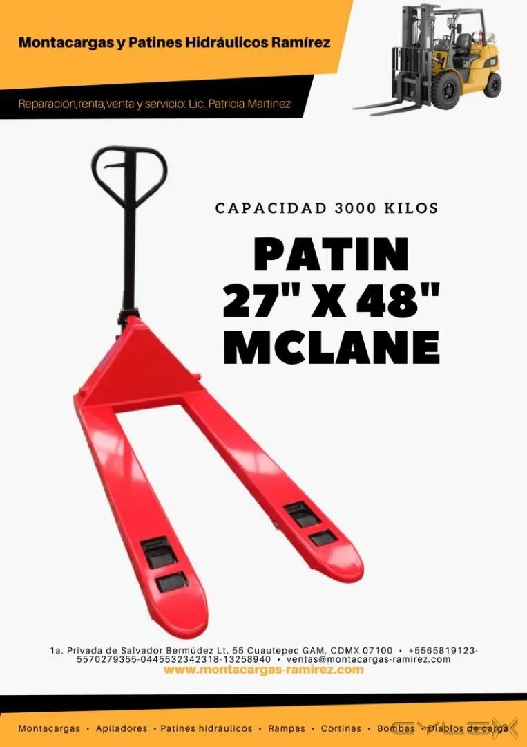 La imagen 8 de la Empresa MONTACARGAS Y PATINES HIDRÁULICOS RAMÍREZ